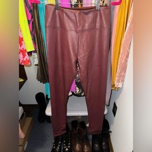 Shinestar Maroon Vegan Leather Size S
